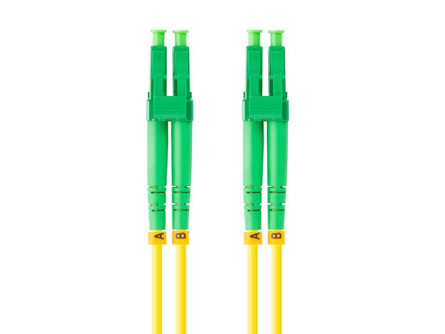 FIBEROPTISK PATCHKABEL SM LC/APC-LC/APC DUPLEX 10M LSZH G657A1 3,0MM GUL LANBERG