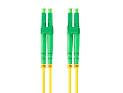 FIBEROPTISK PATCHKABEL SM LC/APC-LC/APC DUPLEX 10M LSZH G657A1 3,0MM GUL LANBERG