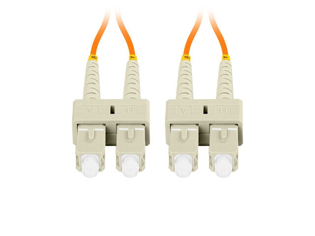 FIBEROPTISK PATCHKABEL MM SC/UPC-SC/UPC DUPLEX 5M LSZH OM2 50/125 3,0MM ORANGE LANBERG