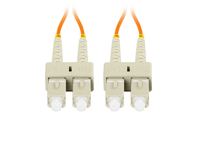 FIBEROPTISK PATCHKABEL MM SC/UPC-SC/UPC DUPLEX 2M LSZH OM2 50/125 3,0MM ORANGE LANBERG