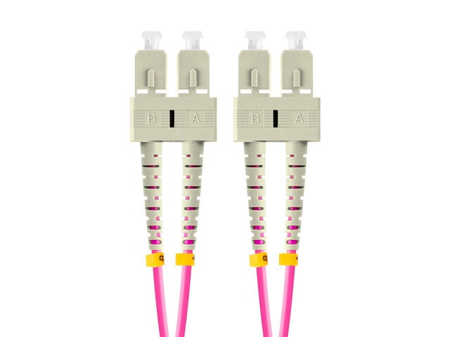 FIBEROPTISK PATCHKABEL MM SC/UPC-SC/UPC DUPLEX 2M LSZH OM4 50/125 3,0MM VIOLETT LANBERG