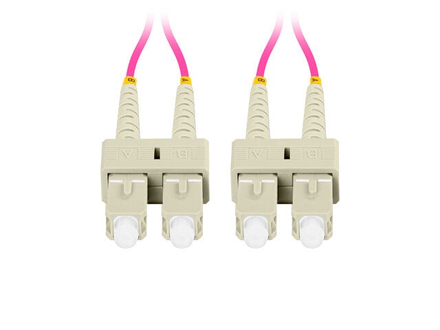 FIBEROPTISK PATCHKABEL MM SC/UPC-SC/UPC DUPLEX 2M LSZH OM4 50/125 3,0MM VIOLETT LANBERG