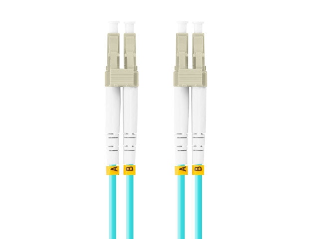 FIBEROPTISK PATCHKABEL MM LC/UPC-LC/UPC DUPLEX 1M LSZH OM3 50/125 3,0MM AQUA LANBERG