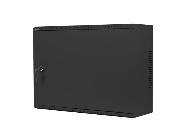 RACKSKÅP 19" VÄGGMONTERAT 4U+3U/540X200 LÅGPROFIL SVART LANBERG (MONTERAT)