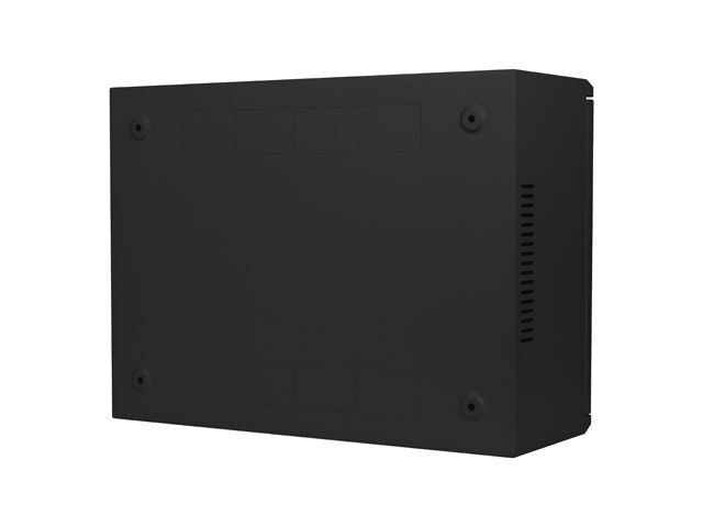 RACKSKÅP 19" VÄGGMONTERAT 4U+3U/540X200 LÅGPROFIL SVART LANBERG (MONTERAT)