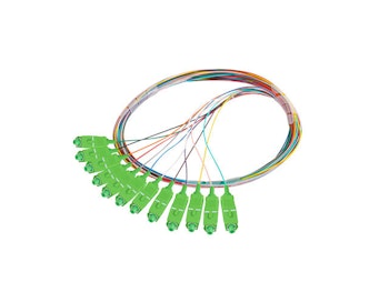 PIGTAIL FIBEROPTISK SM SC/APC SEMI TIGHT 9/125 G657A1 12X2M MULTICOLOUR LANBERG