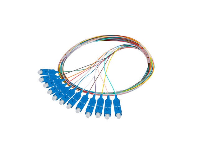 PIGTAIL FIBEROPTISK SM SC/UPC EASY STRIP 9/125 G657A1 12X2M FLERFÄRGAD LANBERG