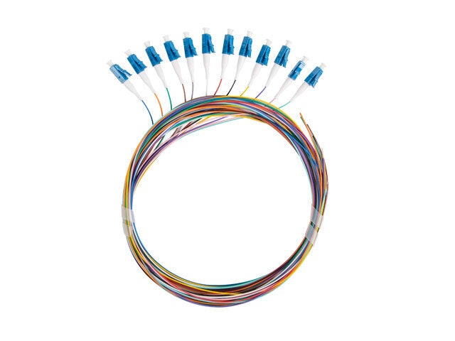 PIGTAIL FIBEROPTISK SM LC/UPC SEMI TIGHT 9/125 G657A1 12X2M MULTICOLOUR LANBERG