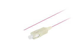 PIGTAIL FIBEROPTISK MM SC/UPC OM4 EASY STRIP 50/125 2M VIOLETT LANBERG