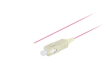 PIGTAIL FIBEROPTISK MM SC/UPC OM4 EASY STRIP 50/125 2M VIOLETT LANBERG