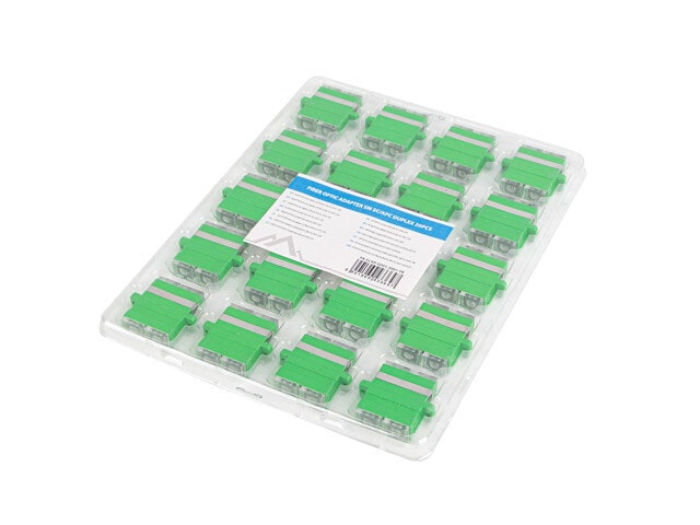 FIBEROPTISK ADAPTER SM SC/APC DUPLEX TRANSPARENT LANBERG
