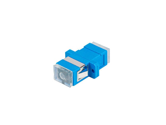 FIBEROPTISK ADAPTER SM SC/UPC SIMPLEX TRANSPARENT LANBERG
