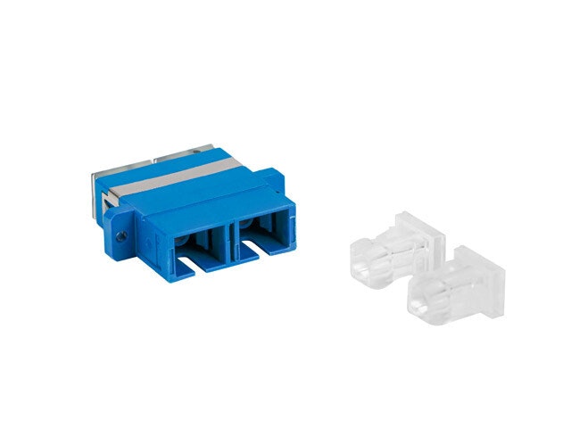 FIBEROPTISK ADAPTER SM SC/UPC DUPLEX TRANSPARENT LANBERG