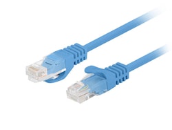 PATCHKABEL CAT.6 UTP 1M BLÅ FLUKE PASSED LANBERG 10-PACK