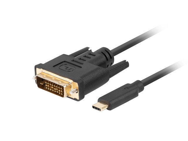 undefinedUSB-C(M)->DVI-D(24+1)(M) KABEL 1,8M SVART LANBERGundefined