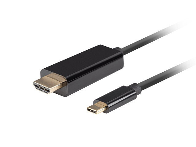 undefinedUSB-C(M)->HDMI(M) KABEL 0,5M 4K 60HZ SVART LANBERGundefined