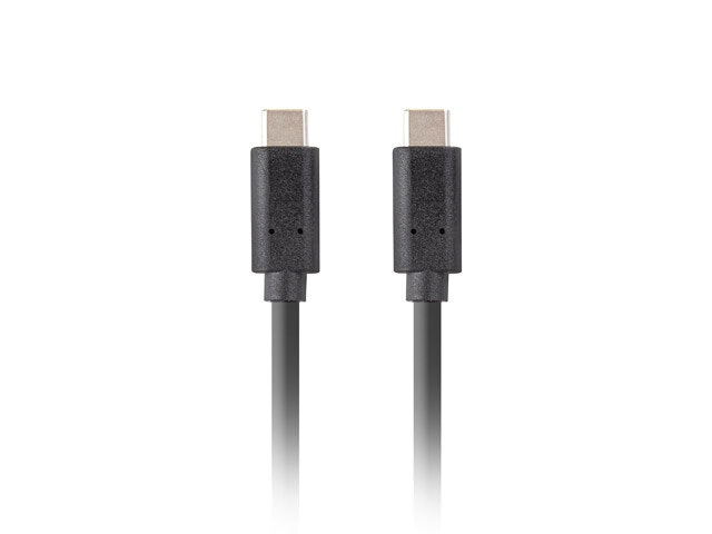 USB-C M/M 3.1 GEN 2 KABEL 1M 10GB/S PD100W SVART LANBERG