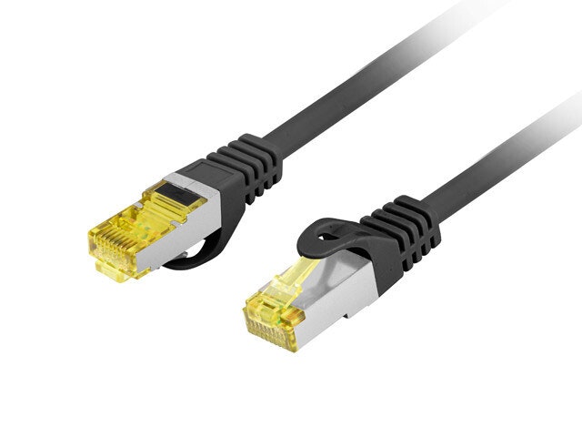PATCHKABEL CAT.6A S/FTP LSZH CU 2M SVART FLUKE PASSED LANBERG