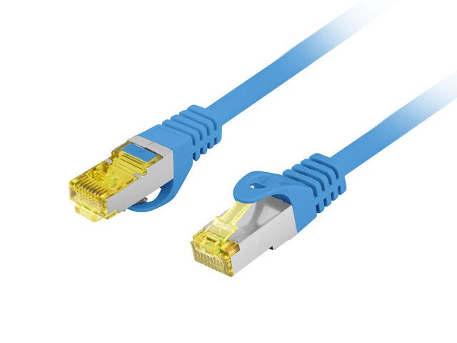 PATCHKABEL CAT.6A S/FTP LSZH CU 0,25M BLÅ FLUKE PASSERADE LANBERG