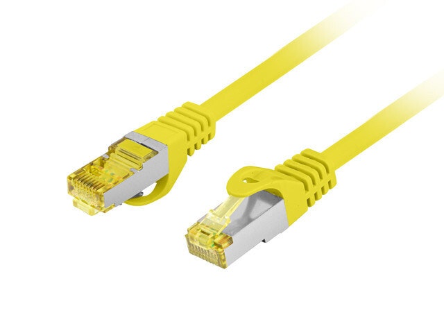 PATCHKABEL CAT.6A S/FTP LSZH CU 1,5M GUL FLUKE PASSERADE LANBERG