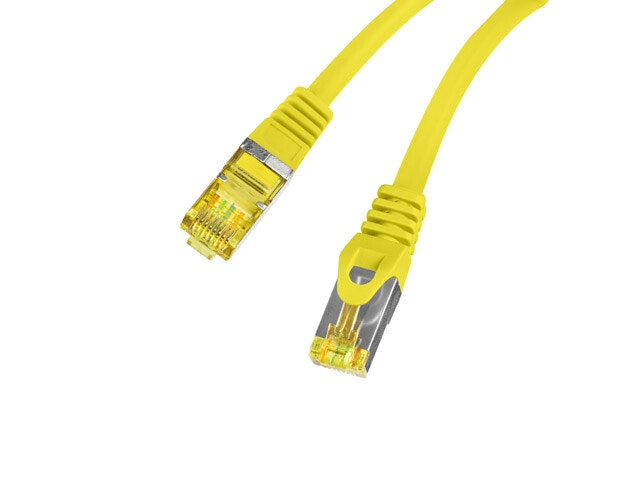 PATCHKABEL CAT.6A S/FTP LSZH CU 1,5M GUL FLUKE PASSERADE LANBERG