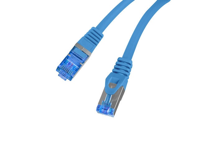 PATCHKABEL CAT.6A S/FTP LSZH CCA 0,25M BLÅ FLUKE PASSERADE LANBERG