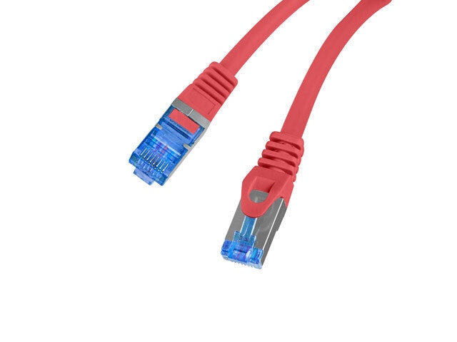 PATCHKABEL CAT.6A S/FTP LSZH CCA 0,25M RÖD FLUKE PASSERADE LANBERG