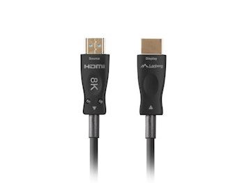 HDMI M/M V2.1 KABEL 20M OPTISK SVART AOC LANBERG