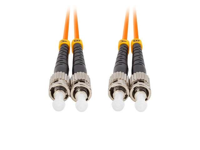 FIBEROPTISK PATCHKABEL MM ST/UPC-ST/UPC DUPLEX 1M LSZH OM2 50/125 3,0MM ORANGE LANBERG