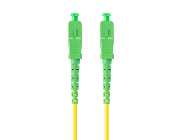 FIBEROPTISK PATCHKABEL SM SC/APC-SC/APC SIMPLEX 1M LSZH G657A1 3.0MM GUL LANBERG