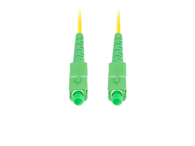 FIBEROPTISK PATCHKABEL SM SC/APC-SC/APC SIMPLEX 2M LSZH G657A1 3.0MM GUL LANBERG
