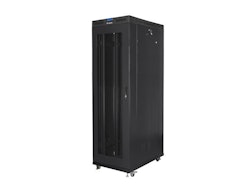 RACKSKÅP 19" FRISTÅENDE 42U/800X1200 (FLAT PACK) MED NÄTDÖRR LCD SVART LANBERG V2