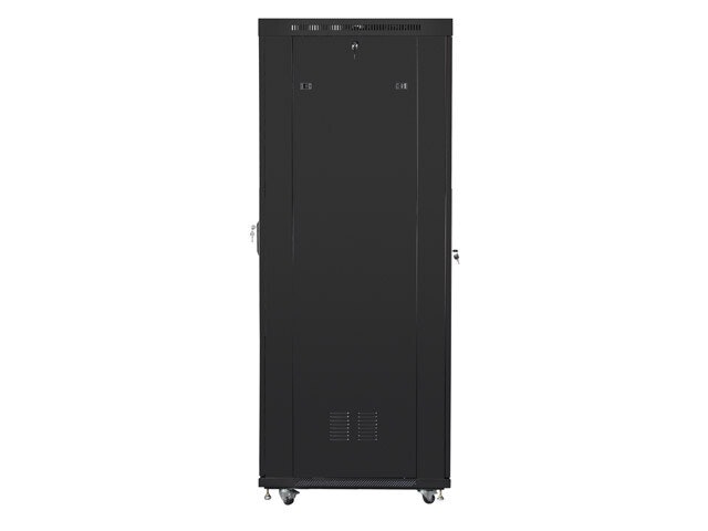 RACKSKÅP 19" FRISTÅENDE 27U/800X1200 (FLAT PACK) MED NÄTDÖRR LCD SVART LANBERG