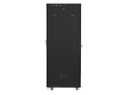 RACKSKÅP 19" FRISTÅENDE 27U/800X1200 (FLAT PACK) MED NÄTDÖRR LCD SVART LANBERG