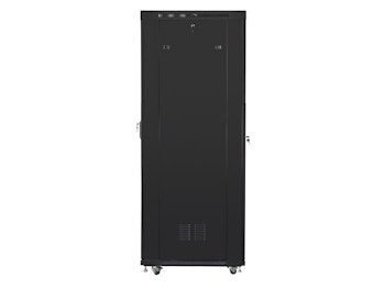 RACKSKÅP 19" FRISTÅENDE 27U/800X1200 (FLAT PACK) MED NÄTDÖRR LCD SVART LANBERG
