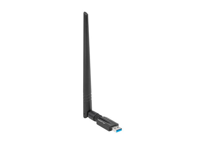 USB-ADAPTER TRÅDLÖST NÄTVERKSKORT LANBERG NC-1200-WIE AC1200 DUAL BAND 1X INTERN + 1X EXTERN ANT