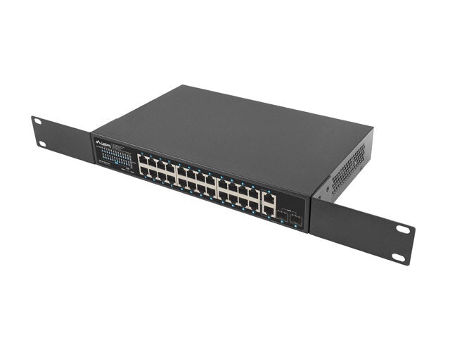 SWITCH LANBERG 24X 1GB POE+/2X GB 2X SFP RACK 19" GIGABIT ETHERNET 360W