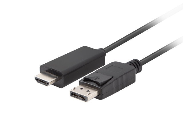 undefinedDISPLAYPORT(M) V1.1 ->HDMI(M) KABEL 3M SVART LANBERGundefined