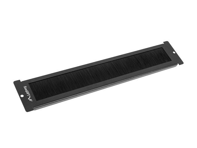 19" FRISTÅENDE (FF01 MED LCD-PANEL) KABELGENOMFÖRING BORSTPANEL SVART LANBERG AK-1106-B