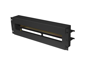 19" 3U SPÄNNINGSDISTRIBUTIONSPANEL MED DIN-SKENA TS-35 SVART LANBERG