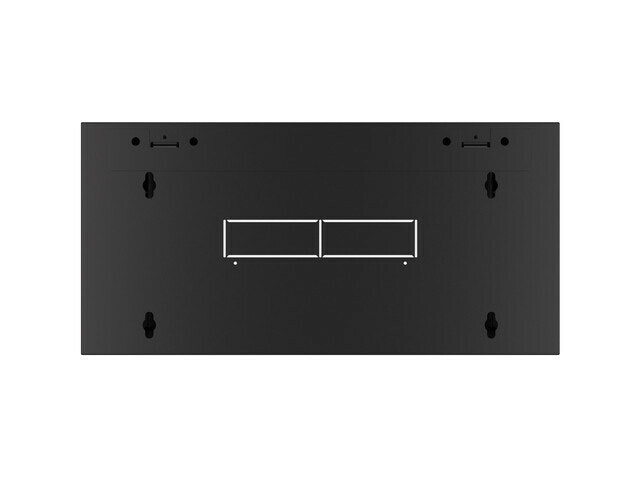 RACKSKÅP 19" VÄGGMONTERAT 4U/600 MED GLASDÖRR SVART LANBERG (MONTERAD)