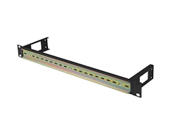 MONTERINGSSKENA DIN TS-35 19" 1U SVART LANBERG
