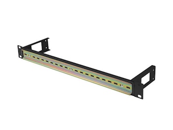 MONTERINGSSKENA DIN TS-35 19" 1U SVART LANBERG