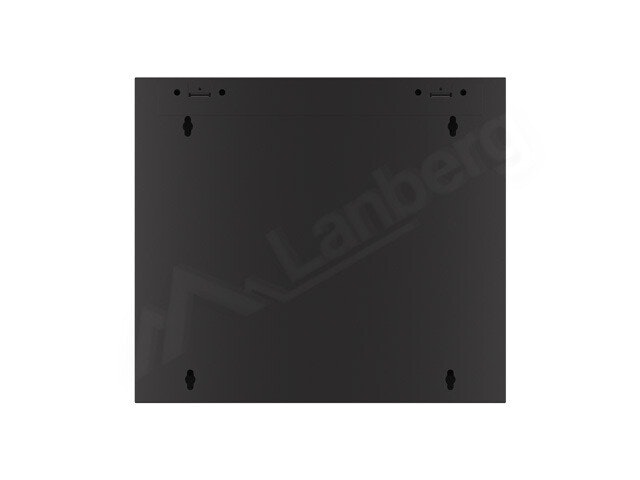 RACKSKÅP 19" VÄGGMONTERAT 9U/600 MED GLASDÖRR SVART LANBERG (MONTERAD)