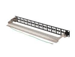 PATCHPANEL BLANK 48 PORTAR 1U 19" FTP FÖR KEYSTONE MODULER SVART LANBERG