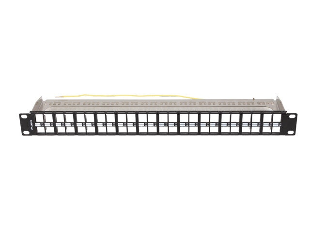 PATCHPANEL BLANK 48 PORTAR 1U 19" FTP FÖR KEYSTONE MODULER SVART LANBERG