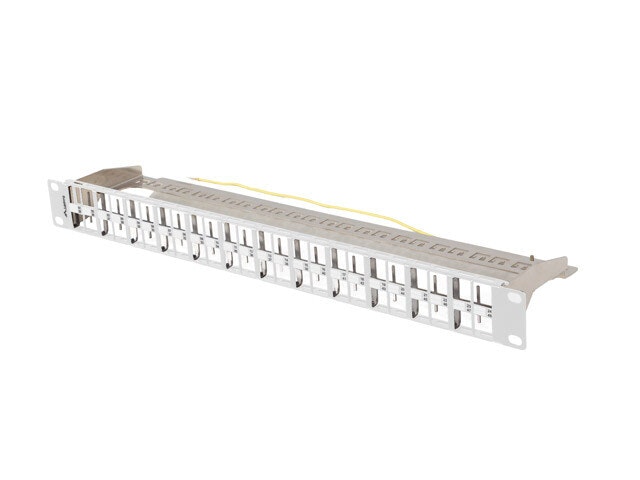 PATCHPANEL BLANK 48 PORT 1U 19" FTP FÖR KEYSTONE MODULER GRÅ LANBERG