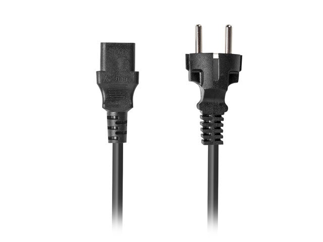 undefinedCEE 7/7->IEC 320 C13 NÄTSLADD 1,8M SVART RAK LANBERGundefined
