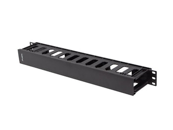 19" KABELHANTERINGSPLAST 1U TYP A SVART LANBERG