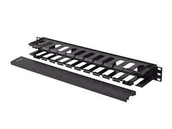 19" KABELHANTERINGSPLAST 1U TYP A SVART LANBERG